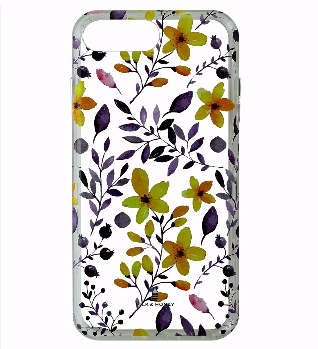 Milk and Honey Floral Case for Apple iPhone 7 Plus / 6s Plus - Clear / Flowers